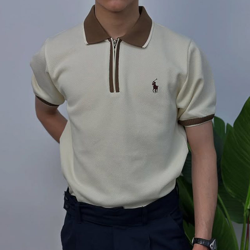 Color Block Based Men Polo polo t shirt
